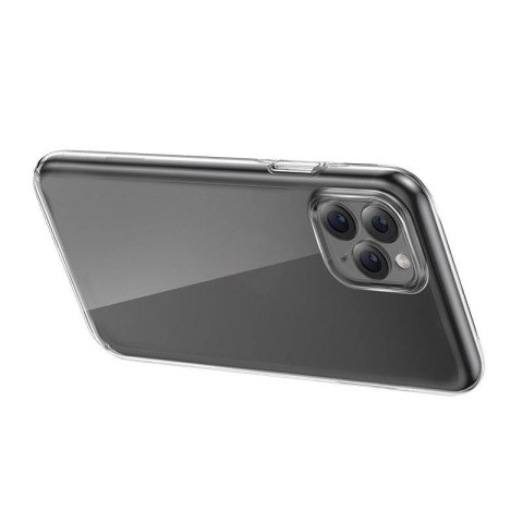 Etui iPhone 11 Pro Max Baseus Crystal Series Clear (przeźroczyste) + szkło hartowane + zestaw czyszczący