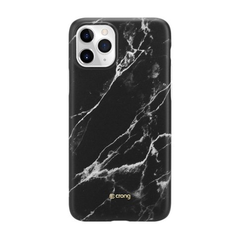 Etui iPhone 11 Pro Crong Marble Case czarny