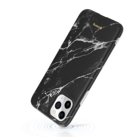 Etui iPhone 11 Pro Crong Marble Case czarny