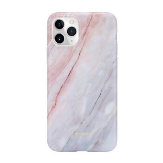 Etui iPhone 11 Pro Crong Marble Case różowy