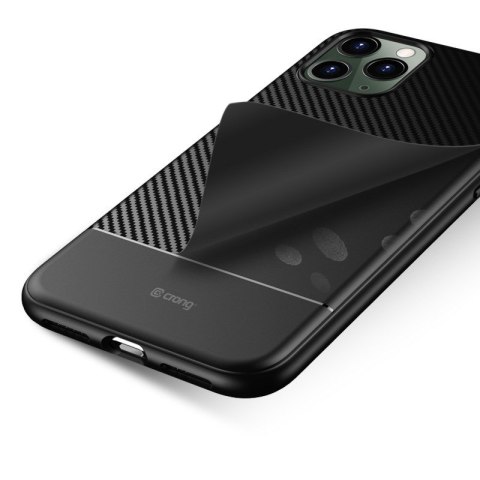 Etui iPhone 11 Pro Crong Prestige Carbon Cover czarny