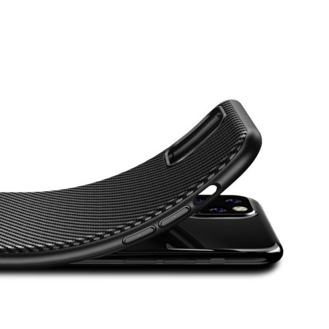 Etui iPhone 11 Pro Crong Prestige Carbon Cover czarny