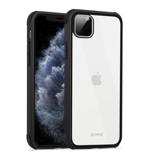 Etui na telefon iPhone 11 Pro Crong Trace Clear Cover czarny