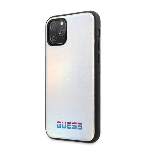 Etui na telefon iPhone 11 Pro Guess GUHCN58BLD srebrny hardcase