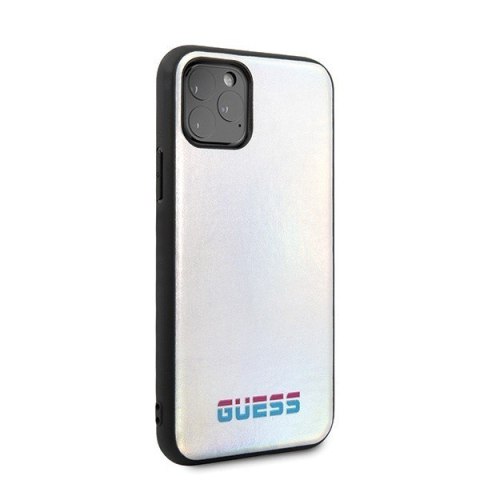 Etui na telefon iPhone 11 Pro Guess GUHCN58BLD srebrny hardcase