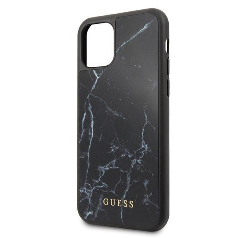 Etui na telefon iPhone 11 Pro Guess GUHCN58HYMABK czarny Marble