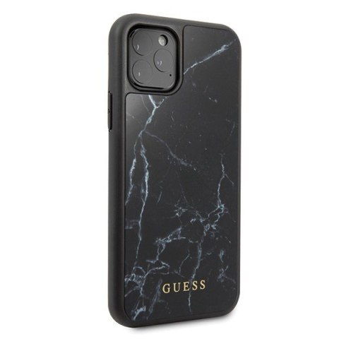 Etui na telefon iPhone 11 Pro Guess GUHCN58HYMABK czarny Marble