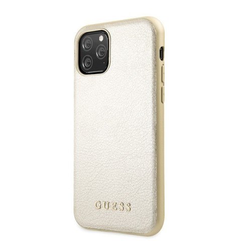 Etui na telefon iPhone 11 Pro Guess złoty hardcase Iridescent