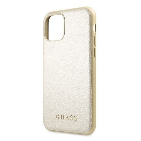 Etui na telefon iPhone 11 Pro Guess złoty hardcase Iridescent