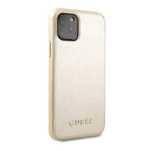 Etui na telefon iPhone 11 Pro Guess złoty hardcase Iridescent