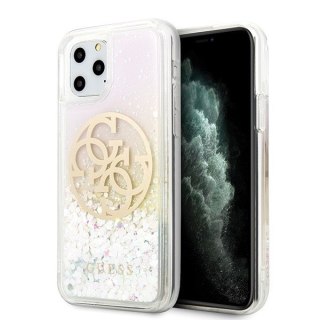 Etui na telefon iPhone 11 Pro Guess Gradient Glitter Circle Logo