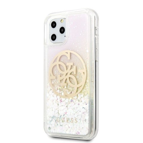 Etui na telefon iPhone 11 Pro Guess Gradient Glitter Circle Logo