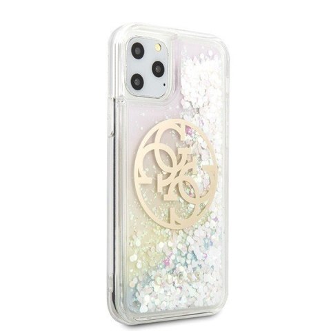 Etui na telefon iPhone 11 Pro Guess Gradient Glitter Circle Logo