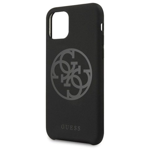 Etui na telefon iPhone 11 Pro Guess GUHCN58LS4GBK czarny silikonowy