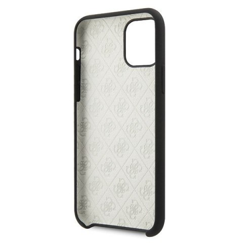 Etui na telefon iPhone 11 Pro Guess GUHCN58LS4GBK czarny silikonowy