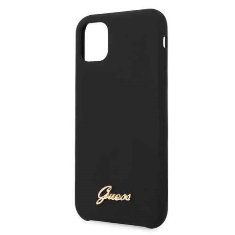 Etui na telefon iPhone 11 Pro Guess GUHCN58LSLMGBK czarny silikonowy hardcase