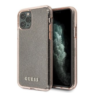 Etui na telefon iPhone 11 Pro Guess różowy hardcase Glitter