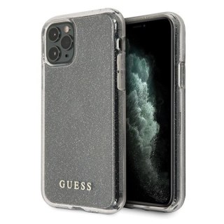 Etui na telefon iPhone 11 Pro Guess GUHCN58PCGLSI srebrny Glitter