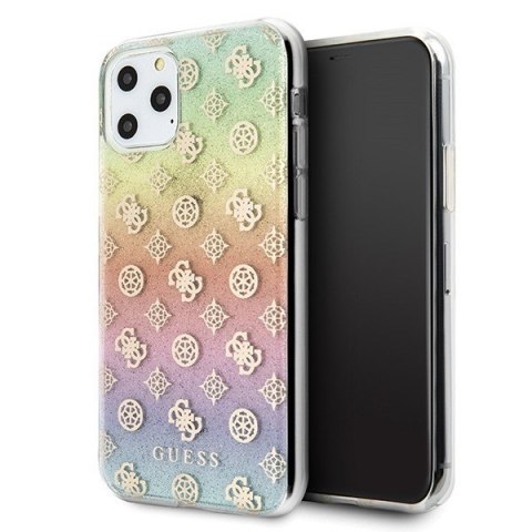 Etui na telefon iPhone 11 Pro Guess Iridescent 4G Peony multicolor