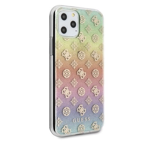 Etui na telefon iPhone 11 Pro Guess Iridescent 4G Peony multicolor