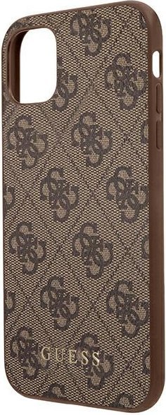 Etui Guess GUHCN61G4GFBR Apple iPhone 11 brązowy/brown hard case 4G Metal Gold Logo