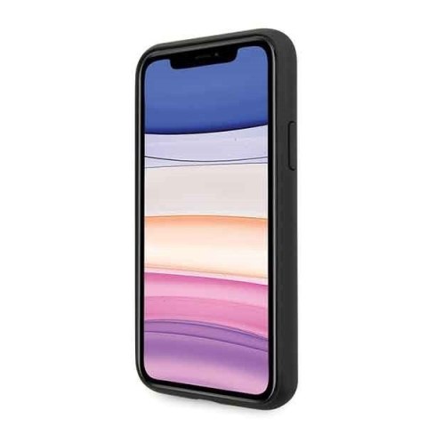 Etui na telefon iPhone 11 Guess GUHCN61G4GLGR szary hardcase 4G Stripe