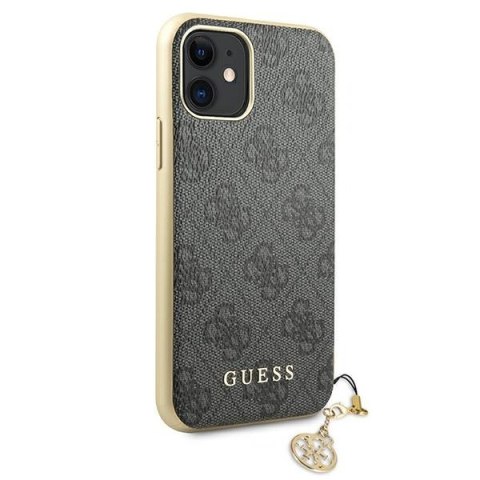 Etui na telefon iPhone 11 Guess GUHCN61GF4GGR szary hardcase 4G Charms