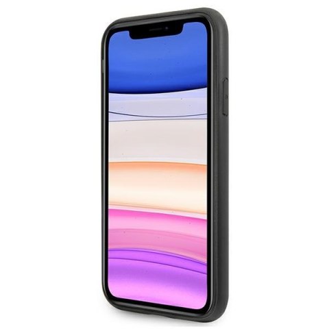 Etui na telefon iPhone 11 Guess GUHCN61PU4GHBR brązowy hardcase 4G