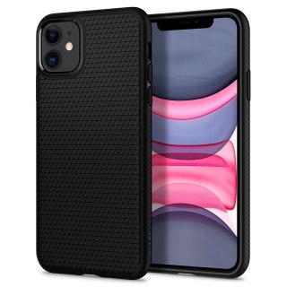 Etui na telefon iPhone 11 Spigen Liquid Air czarne - styl i ochrona