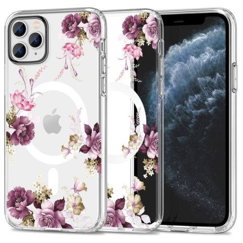 Etui na telefon iPhone 11 Pro Tech-Protect MagMood MagSafe Kwiaty