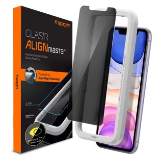 Szkło hartowane Spigen GLAS.tR AlignMaster Apple iPhone 11 Privacy