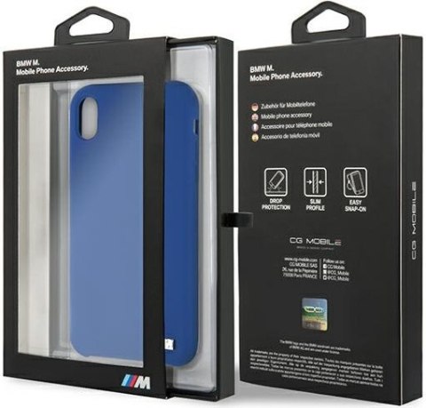 Etui iPhone XR BMW granatowe hardcase Silicone M Collection