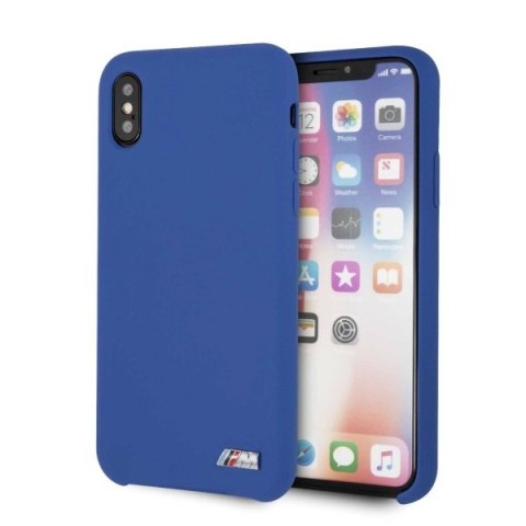 Etui iPhone X / XS BMW BMHCPXMSILNA niebieskie hardcase Silicone M Collection