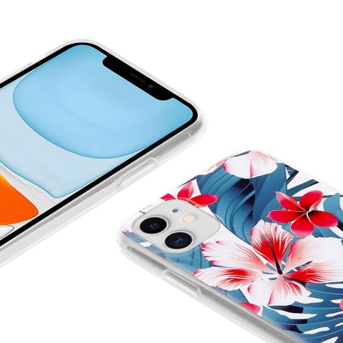 Etui na telefon iPhone 11 Crong Flower Case wzór 03 - stylowy design