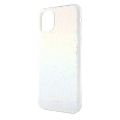 Etui iPhone XR / 11 Guess GUHCN61HDECMI hardcase IML Faceted Mirror Disco Iridescent wielokolorowy