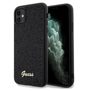 Etui na telefon iPhone XR/11 Guess GUHCN61PMSDGSK czarny hardcase