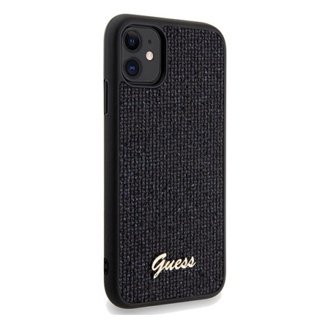 Etui na telefon iPhone XR/11 Guess GUHCN61PMSDGSK czarny hardcase