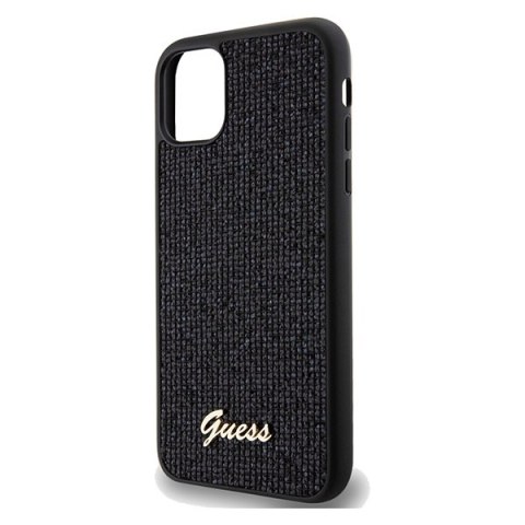 Etui na telefon iPhone XR/11 Guess GUHCN61PMSDGSK czarny hardcase