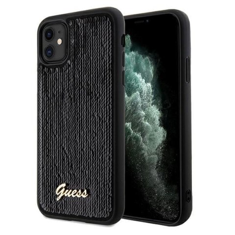 Etui na telefon iPhone XR/11 Guess GUHCN61PSFDGSK czarny hardcase