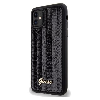 Etui na telefon iPhone XR/11 Guess GUHCN61PSFDGSK czarny hardcase