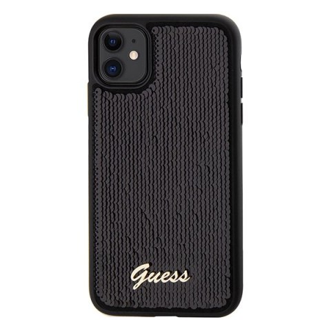 Etui na telefon iPhone XR/11 Guess GUHCN61PSFDGSK czarny hardcase