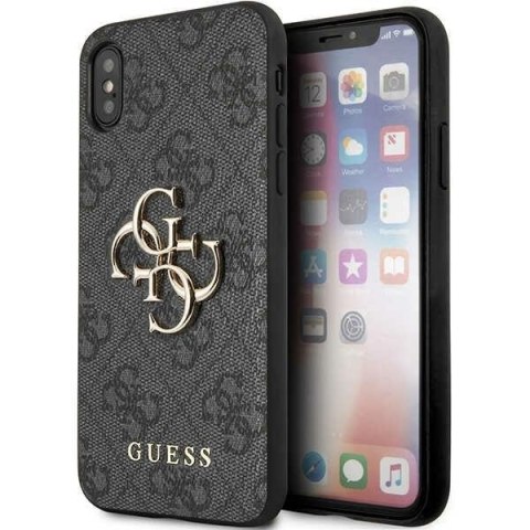 Etui iPhone XS / X Guess 4G Big Metal Logo szare