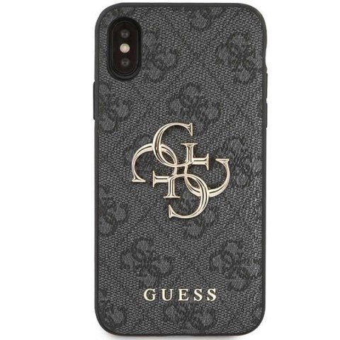 Etui iPhone XS / X Guess 4G Big Metal Logo szare