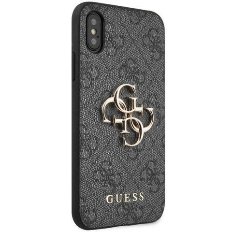 Etui iPhone XS / X Guess 4G Big Metal Logo szare