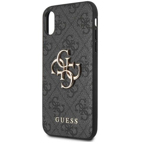 Etui iPhone XS / X Guess 4G Big Metal Logo szare