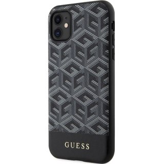 Etui iPhone 11 / XR Guess GCube Stripes MagSafe czarne