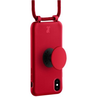 Etui Just Elegance PopGrip Apple iPhone XS/X czerwony/cyber red 30016