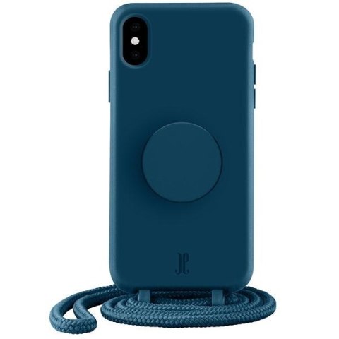 Etui iPhone XS / X Just Elegance PopGrip różowe