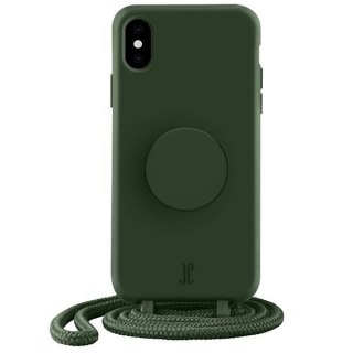 Etui Just Elegance PopGrip Apple iPhone XS/X zielony/greener pastures 30015