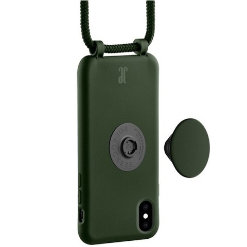 Etui Just Elegance PopGrip Apple iPhone XS/X zielony/greener pastures 30015